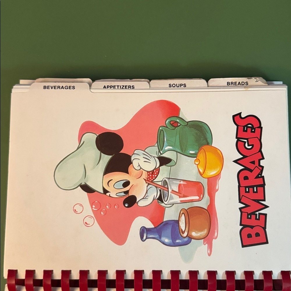 Vintage “Cooking with Mickey Around our World” Walt Disney World Cookbook - Picture 4 of 5